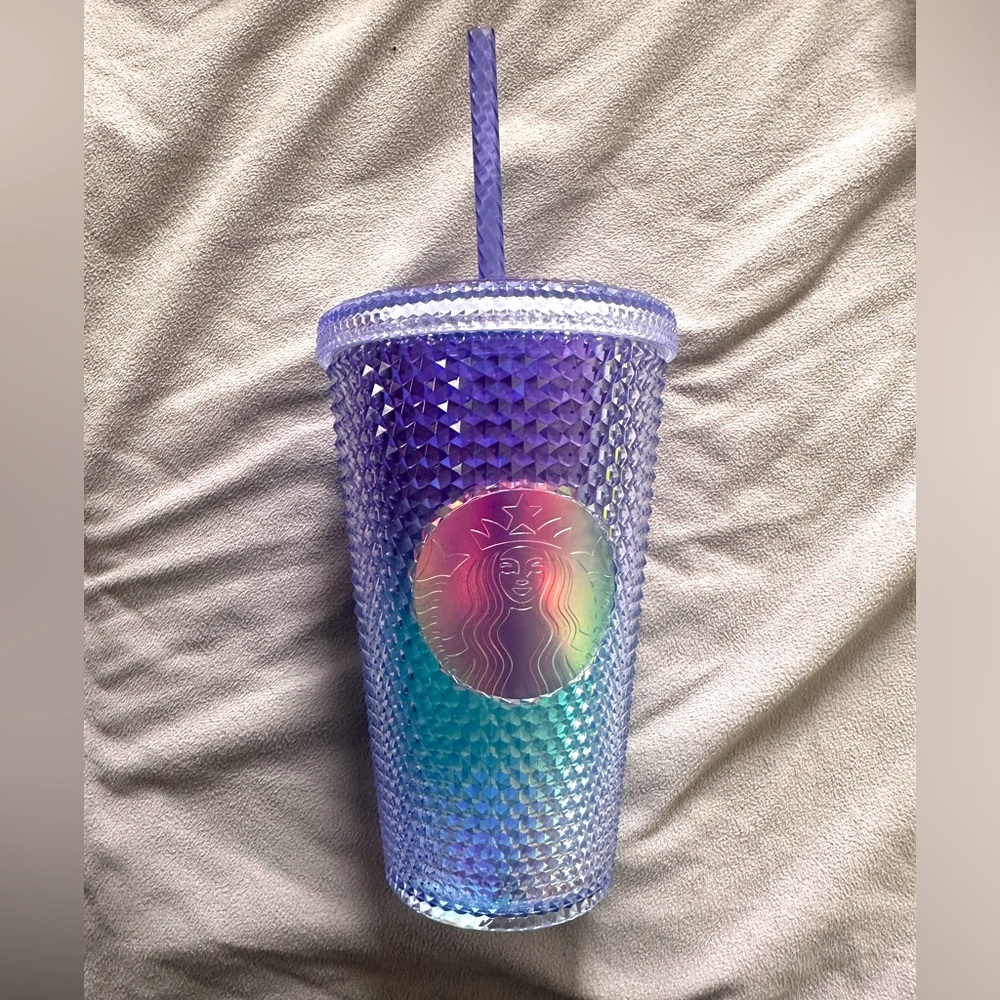 Starbucks purple ombré studded cup